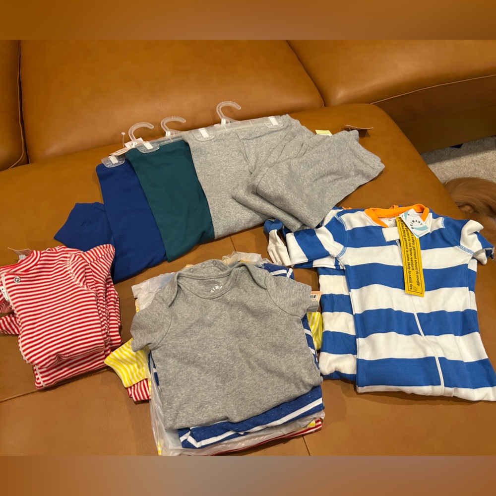 Huge Lot - Primary Baby Clothes, 12 months